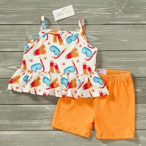 Pete and Lucy Snorkle Time 2pc set 4T